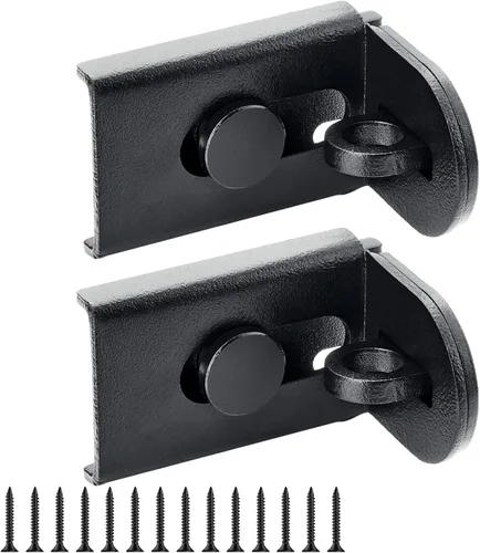Cerradura de puerta corredera, cerradura de cerrojo de puerta de 90 grados, candado de seguridad de ángulo recto de acero inoxidable con tornillos