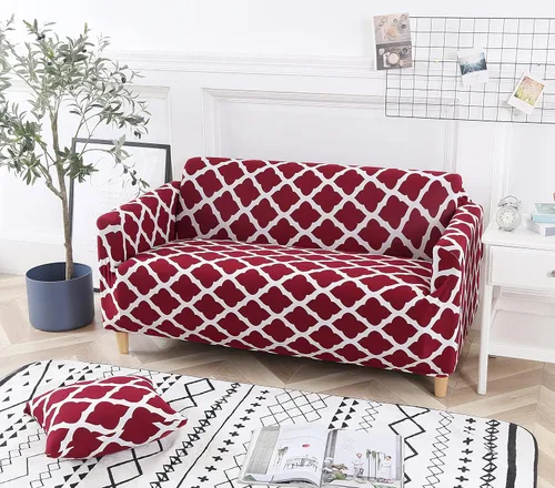 Miniatura 38 de HOOBUY Funda de sofá estampada, Funda elástica para sillón, Jugo de funda de sofá con patrones para sillón acojinado de 3 plazas, YLYZ