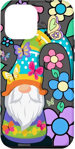 Miniatura 26 de Floral Daisy Flower Pattern with Butterflies Funny Gnome Case for iPhone 17