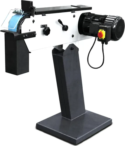 Miniatura 3 de KAKA INDUSTRIAL Amoladora de banda de 3 pulgadas x 79 pulgadas Motor 4HP 220V, cabeza ajustable, base de hierro fundido Amoladora de banda