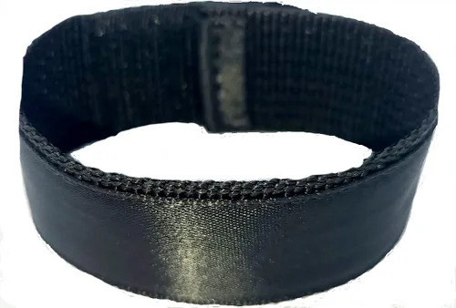 Miniatura 2 de Paquete combinado de bandas elásticas para manga de fútbol, color negro sólido, 2 pares (4 piezas), soportes para mangas de fútbol, bandas elásticas