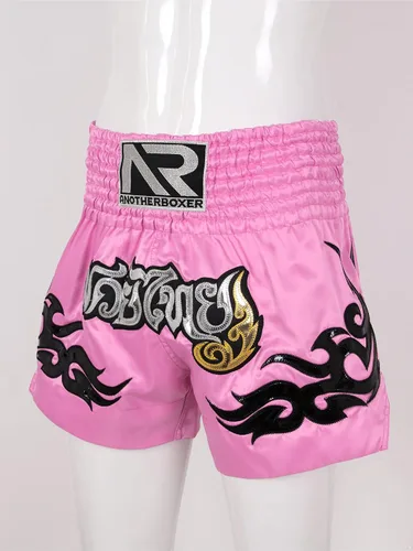 Miniatura 4 de Pantalones cortos de boxeo Muay Thai para hombre y mujer