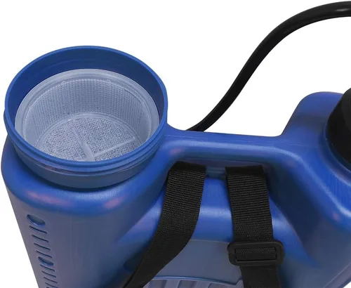 Miniatura 4 de Pulverizadores de 4 galones en césped y jardín con boquillas ajustables mochila manual pulverizador de bomba de mano, color azul Azul de 4 galones