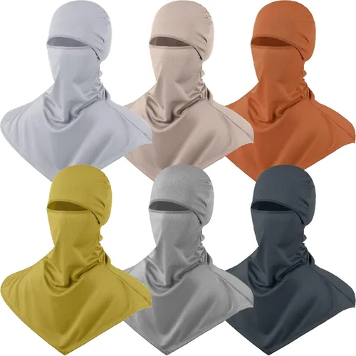Miniatura 10 de Syhood 6 Pieces Balaclava Face Cover Breathable Long Neck Covers Summer Neck Protector for Men Sun Protection