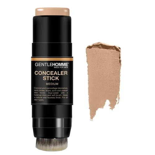 Miniatura 9 de Gentlehomme - Corrector en Barra - Corrector y Brocha 2 en 1 para Hombre - Para Manchas, Ojeras, Cicatrices, Acné y Tonos de Piel Desiguales