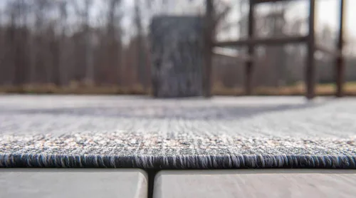 Miniatura 3 de Unique Loom Outdoor Traditional Collection Alfombra de Área - Antique (Corredor de 2' x 6' 1", Gris Carbón/Natural)
