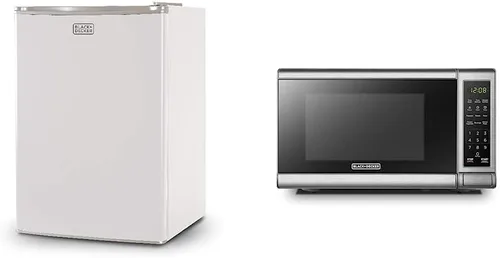 Miniatura 18 de BLACK+DECKER BCRK25B - Refrigerador compacto Energy Star de una sola puerta con congelador, 2.5 pies cúbicos, negro y horno microondas COMFEE