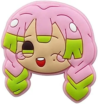 Miniatura 2 de 11 dijes para zapatos de anime Kimetsu no Yaiba Chibi, accesorios para zuecos de manga y zuecos de Demon Slayer Croc Charm para una variedad