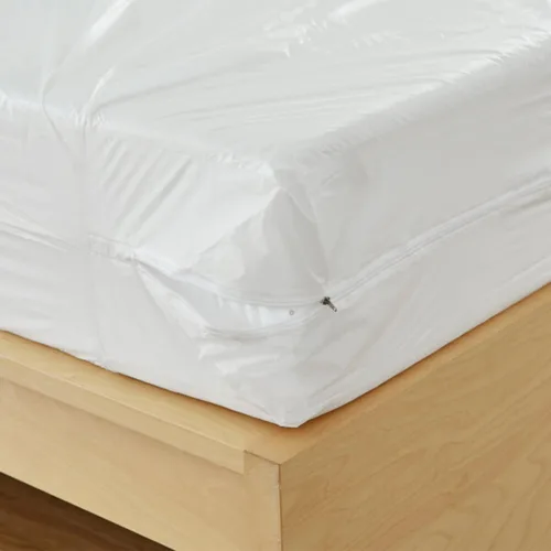 Miniatura 6 de Protector de colchón de plástico impermeable con cremallera, tamaño individual (39 x 75 pulgadas) y 8 pulgadas de profundidad, funda de cama