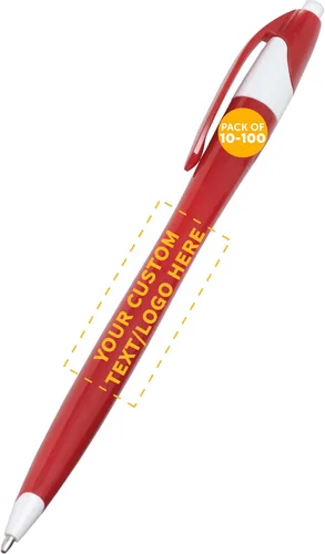 Miniatura 21 de DISCOUNT PROMOS Juego de 10 bolígrafos de oficina de plástico de dos tonos, paquete a granel, tinta negra, ideal para oficina, escuela, negocios