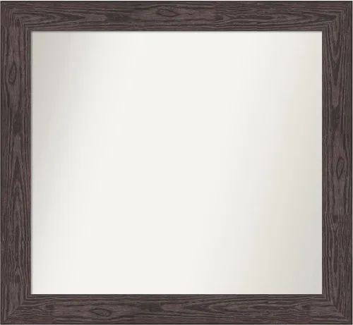 Miniatura 156 de Amanti Art Espejo personalizado, espejo de baño negro puente, espejo de pared o espejo de tocador de baño sobre el fregadero (26 x 26 pulgadas)