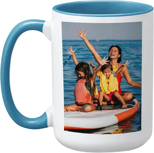 Miniatura 11 de Let's Make Memories Taza con fotos personalizada, taza de café personalizada, tu foto o obra de arte de niños, para ella, cumpleaños, para mamá