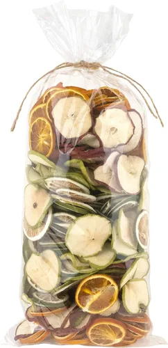 ANDALUCA Rellenos naturales para jarrones y tazones | Rebanadas de naranja seca, manzana y cítricos | Decoración del hogar (rebanadas de fruta)