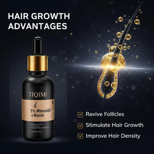Miniatura 4 de Tratamiento de crecimiento del cabello de minoxidil al 5% para mujeres y hombres, espuma clínicamente probada con biotina y aceite de romero para un