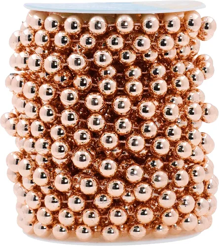 Miniatura 42 de Mandala Crafts Rollo de cadena de perlas negras de 0.157 pulgadas (0.157 in), guirnalda de perlas de 44 yardas para decoración de bodas, arreglos