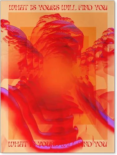 Miniatura 10 de Medpol Lienzo retro rojo abstracto de ojos para pared, póster hippie trippy, citas de afirmación, decoración de pared de los años 60 y 70