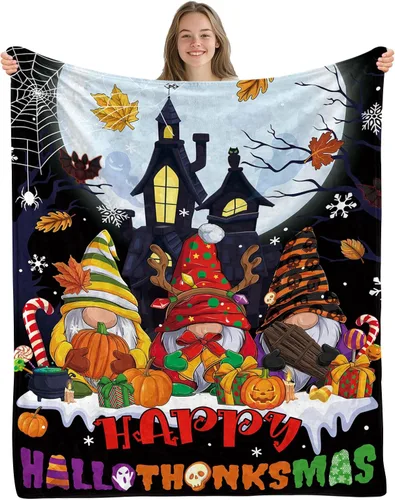 Manta de Navidad de Wazzio, manta navideña para sofá, cama, habitación, regalos de Navidad para mujeres, hombres, hija, hijo, regalos para Acción de
