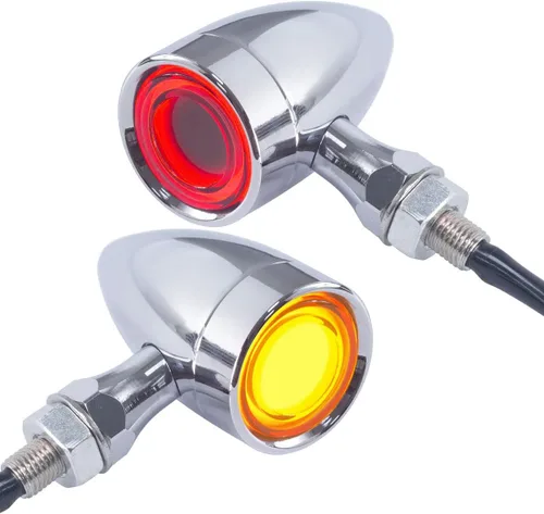 Miniatura 10 de FATECIM 2X Luces Traseras LED para Motocicleta, Señales de Giro, Luces de Marcha, Luz de Freno, Señal de Giro Trasera, Indicador de Señal de Giro
