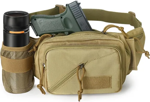 Miniatura 5 de Funda de transporte oculto para pistola en la cintura, bolsa táctica de transporte oculto para pistola, riñonera con funda para pistola de mano