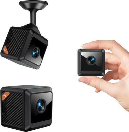 Mini cámara oculta WiFi inalámbrica - Cámara de seguridad interior con detección de movimiento, visión nocturna, control de aplicaciones,