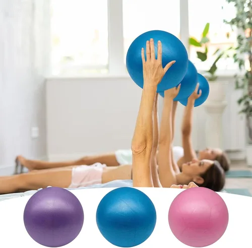 Miniatura 3 de Paquete de 3 pelotas de ejercicio pequeñas, minipelotas de pilates de 5.9 pulgadas, anti estallidos y antideslizantes, mini pelota de yoga