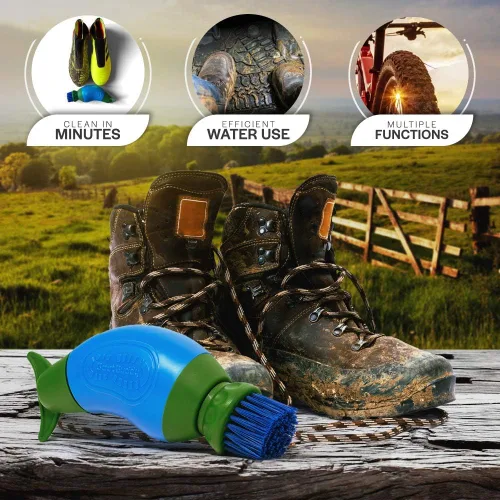 Miniatura 2 de The Boot Buddy - Limpiador de tacos de fútbol Limpiador de zapatos y cepillo para botas Limpia sin esfuerzo tacos de fútbol fangosos, botas