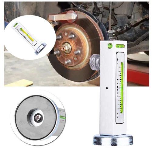 Miniatura 8 de Herramienta de calibre magnético ajustable, herramienta de calibre magnético universal ajustable para automóvil, herramienta de alineación de rueda