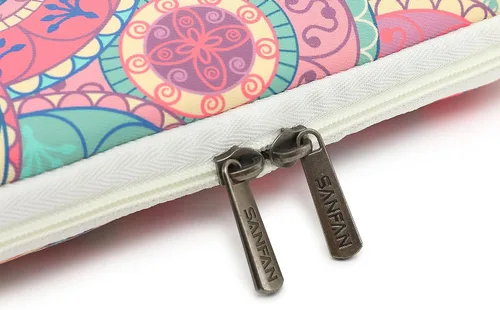Miniatura 7 de Funda protectora de 360° para laptop con 2 bolsillos, asa y correa de equipaje para iPad de 12.9 pulgadas, MacBook Pro Air de 13 pulgadas y laptop