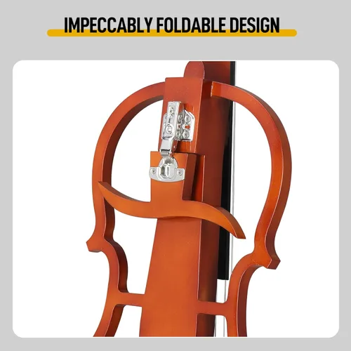 Miniatura 9 de Kit de violonchelo eléctrico 4/4 para adultos, principiantes, juego completo de violonchelo de tamaño completo con bolsa portátil, arco, colofonia
