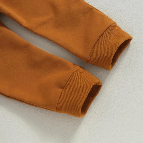 Miniatura 76 de Adobabirl Conjunto de sudadera y pantalones de Halloween para bebé, sudadera y pantalones con parche de calabaza para Halloween, otoño, ropa de bebé