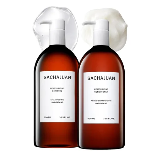 Miniatura 8 de SACHAJUAN Juego de champú y acondicionador hidratante Tecnología Ocean Silk y aceite de argán para hidratación profunda Repara el cabello seco