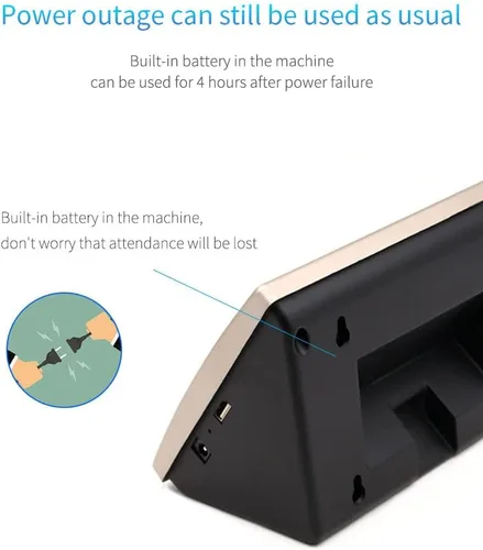 Miniatura 2 de Máquina biométrica del sistema del reloj de la atención del tiempo de la huella dactilar del reconocimiento facial