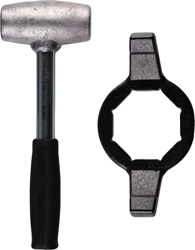 Miniatura 10 de Juego de Martillo de Plomo de 4 Libras y Llave de Bala de 10 Lados - Martillo de Plomo de Golpe Muerto + Llave de Bala/Diamante son Herramientas
