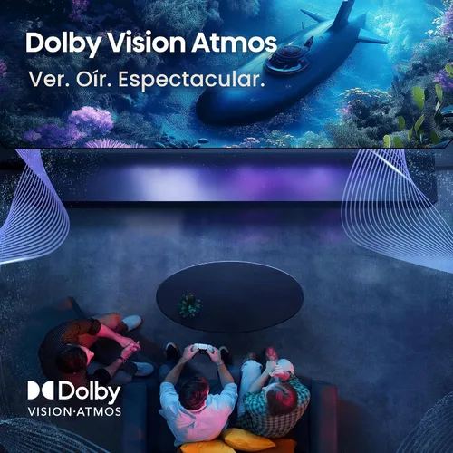Miniatura 7 de Hisense 43" Serie E6 Cinema Hi-QLED 4K UHD Smart Fire TV (43E6QF, modelo 2025) - Sensor de luz AI, Dolby Vision · Atmos, control remoto por voz