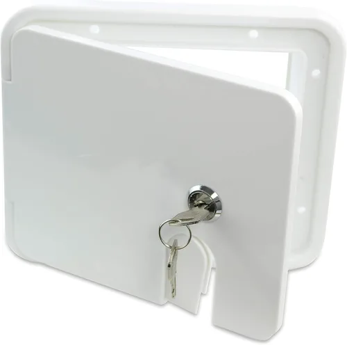 Miniatura 6 de Escotilla de acceso eléctrico para cable de alimentación de autocaravana, cámper, remolque (Negro-1802MB)