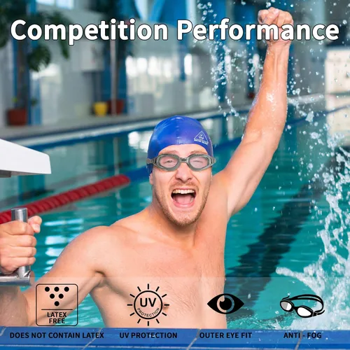 Miniatura 2 de Water Gear Gafas de natación antivaho Elite Transparente / plateado