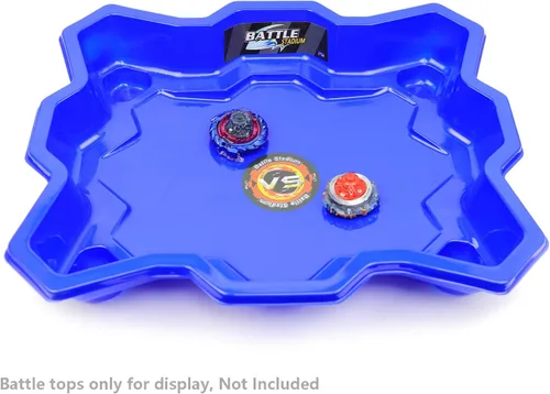Miniatura 4 de Bey Stadium Battle Arena Campo de entrenamiento para juguetes giratorios Juego de batalla (azul)