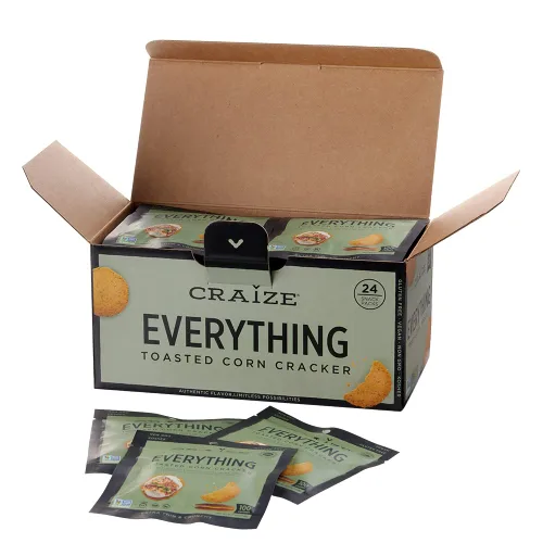 Miniatura 7 de Craize Everything Crisps - Galletas de maíz tostadas sin gluten, veganas, kosher, paquete de 3, 4 onzas cada una
