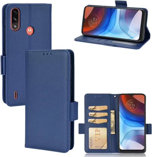 Miniatura 42 de Funda de piel sintética compatible con Motorola Moto E22 4G, funda de piel sintética compatible con Motorola Moto E22i 4G, color negro