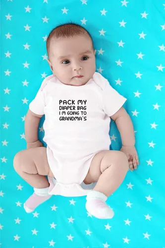 Miniatura 16 de CBTwear Pack My Diaper Bag, I'm Going To Grandma's House Baby Bodysuit - Linda ropa unisex para recién nacido