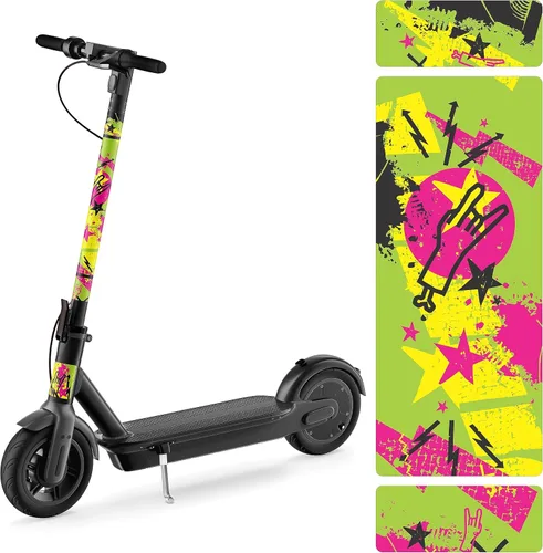 Calcomanías de vinilo autoadhesivas de alta calidad y fundas para patinete eléctrico de adultos, personaliza y protege tu viaje con estilo (balanceo