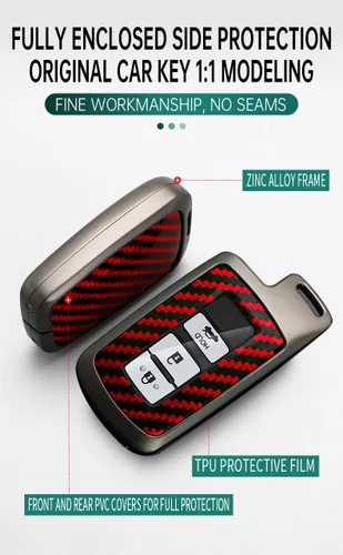 Miniatura 5 de ontto Funda inteligente para llavero con control remoto para Toyota Camry Prius c Avalon Corolla Tacoma Land Cruiser Highlander Tundra 4Runner