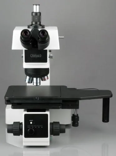 Miniatura 2 de AmScope ME600TZC-5MA Microscopio metalúrgico trinocular episcópico digital, aumento 50X-2500X, oculares de campo ancho extremo PL10x y PL25x