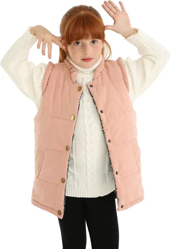 Miniatura 3 de Mud Kingdom Chalecos para niñas pequeñas, ropa de abrigo ligera y linda floral