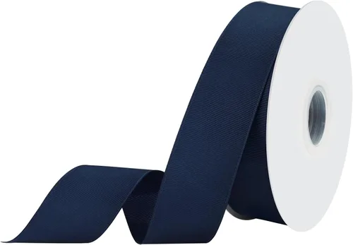 Miniatura 10 de Cinta blanca de grogrén de 1-1/2 pulgadas x 50 yardas para envolver regalos, muy adecuada para decoración de bodas, ramos, manualidades, costura