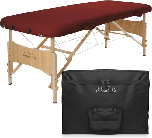 Miniatura 8 de Saloniture Mesa de masaje plegable portátil básica - azul