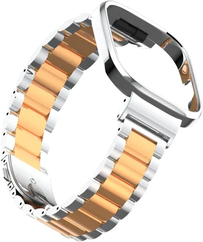 Miniatura 4 de HOPMC - Correa de repuesto clásica con marco de metal y hebilla de malla de acero inoxidable para Redmi Watch 3