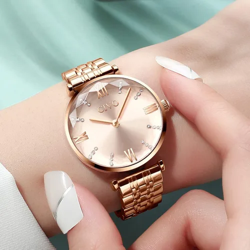 Miniatura 3 de CIVO Watches for Women 32mm Analog Quartz Watch Stainless Steel Dress Womens Watch Waterproof Fashion Elegant Wrist Watch Luxury Diamond Ladies