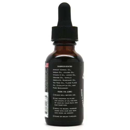 Miniatura 3 de Aceite para barba Badass Beard Care para hombres - El aroma del hombre encantador, 1 oz - Ingredientes totalmente naturales, mantiene la barba