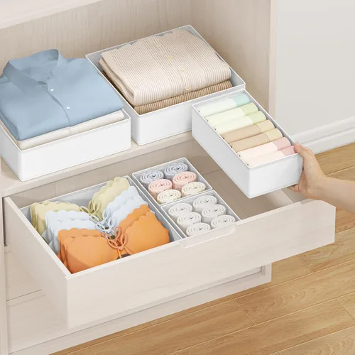 Miniatura 4 de DIMJ Organizador de Cajones para Almacenamiento de Ropa - Paquete de 20 Organizadores de Cómoda para Bebé para Guardería, Contenedores Organizadores